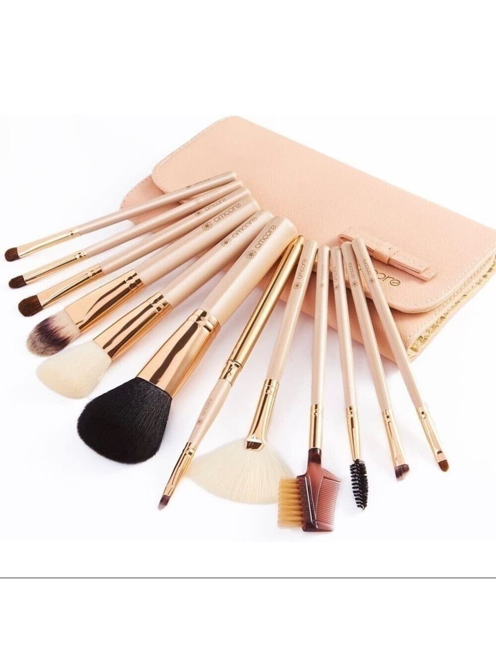 NEW-12PCS Premium Quality Makeup Brush set with Case